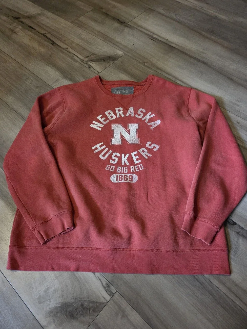 Nebraska Huskers Red Crewneck Sweatshirt